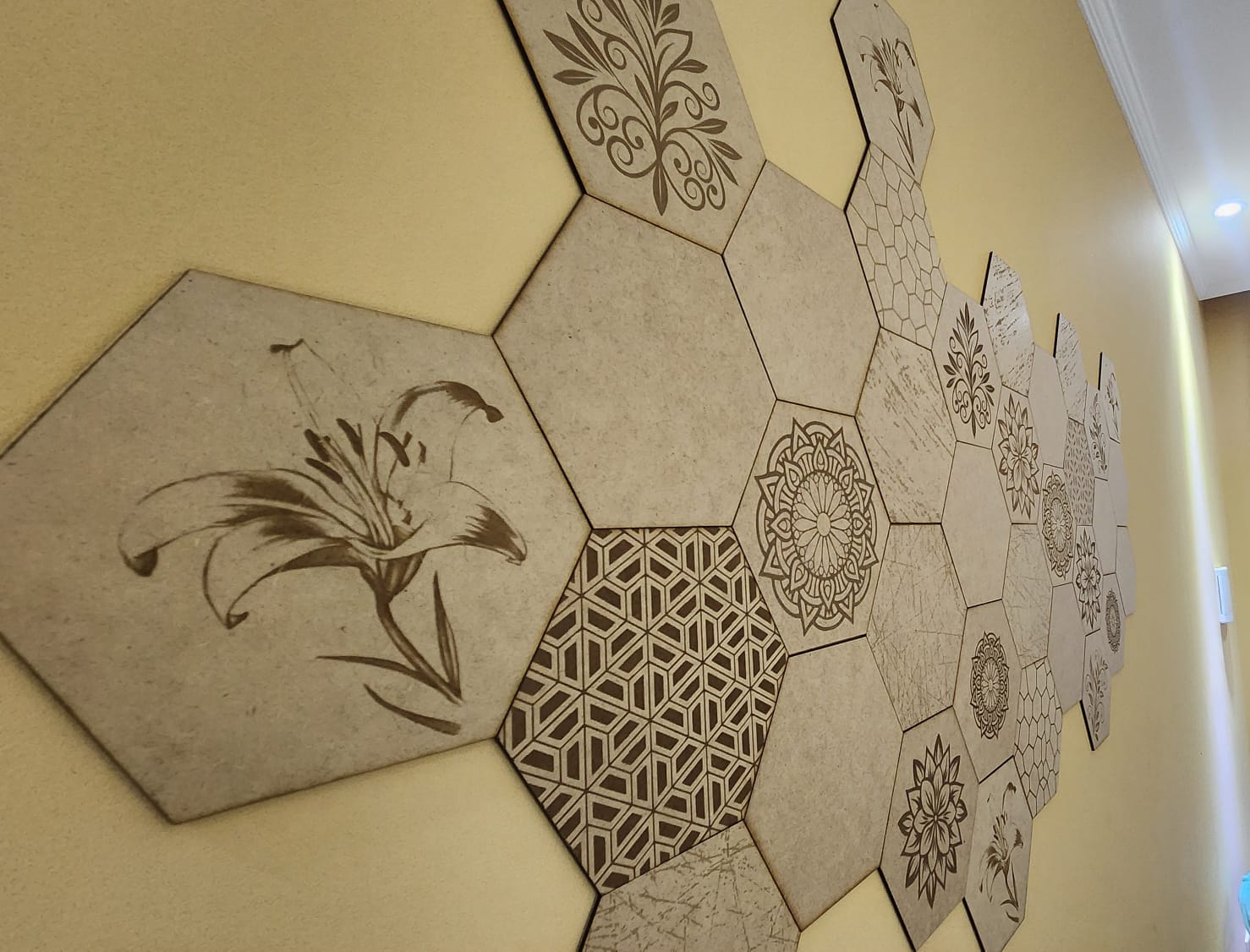 Aplicação do Hexa 148 em uma parede de destaque